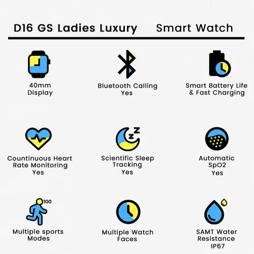 D16 GS Ladies Luxury Smart Watch